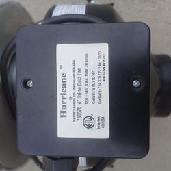 4" Inline Duct Fan