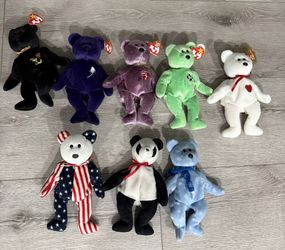 Lot Of 8 Beanie Babies