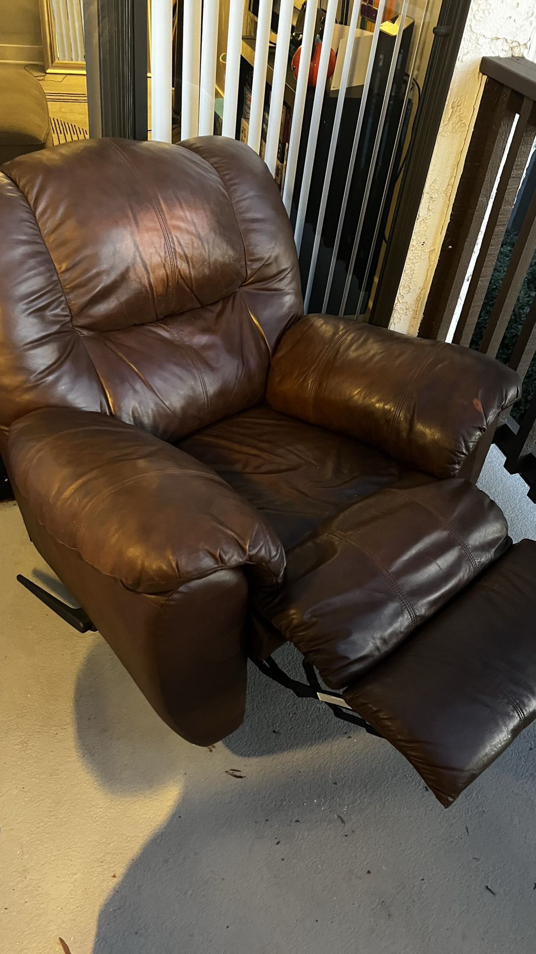 Brown Leather recliner 