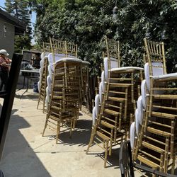 Used Gold Chiavari Chairs