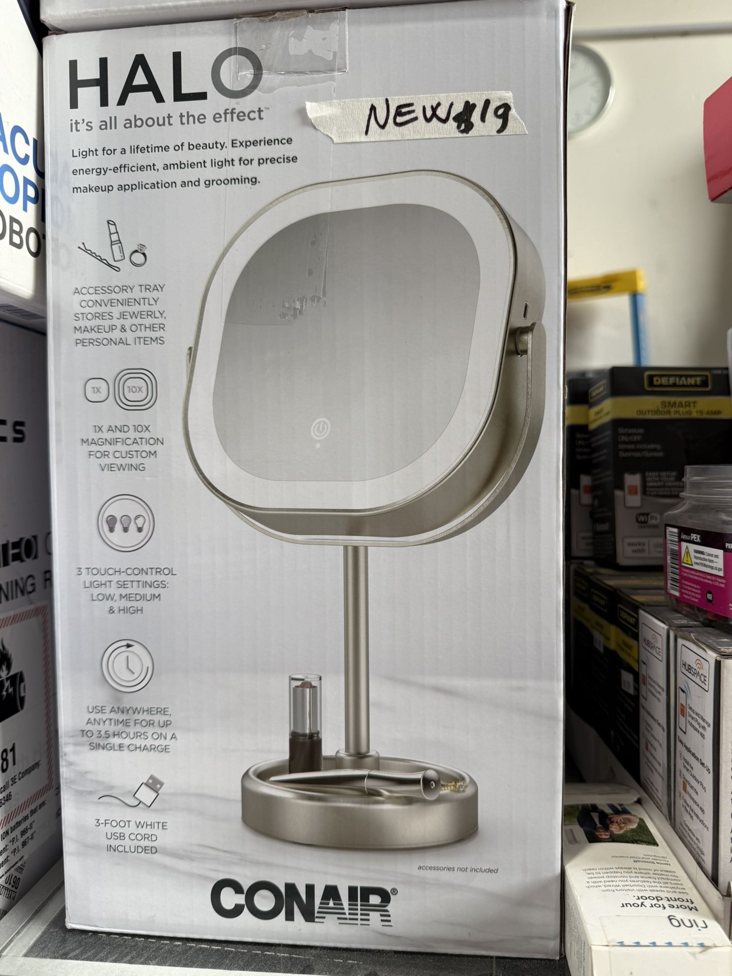 Conair LED Double-Sided 1x/10x Vanity Mirror