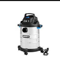 Hart 6 gallon 5 peak HP stainless steel wet/dry vacuum with bonus car cleaning kit, new