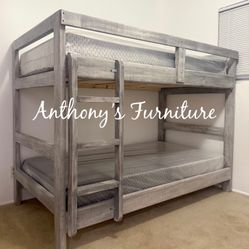 Twin Bunk Bed With Mattress