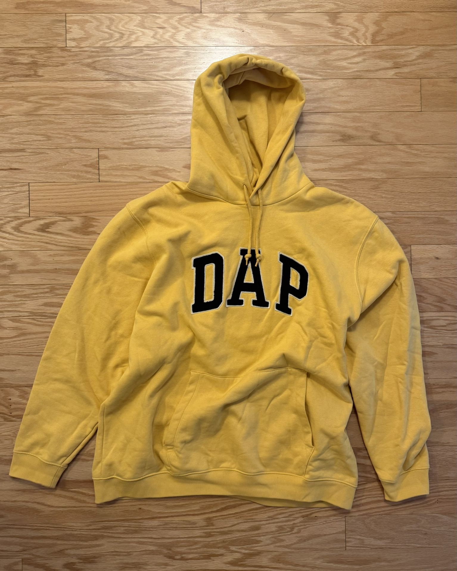 Gap X DAP Chenille Patch Hoodie Yellow XXL