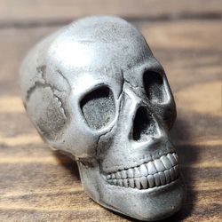 Very Tiny Vintage  Metal Skull