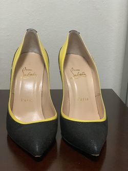 Christian Louboutin Tucsy Glitter & Patent Red Sole Pump