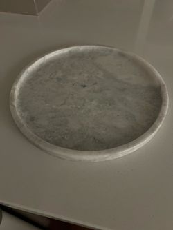 Natural marble decorative tray 10”