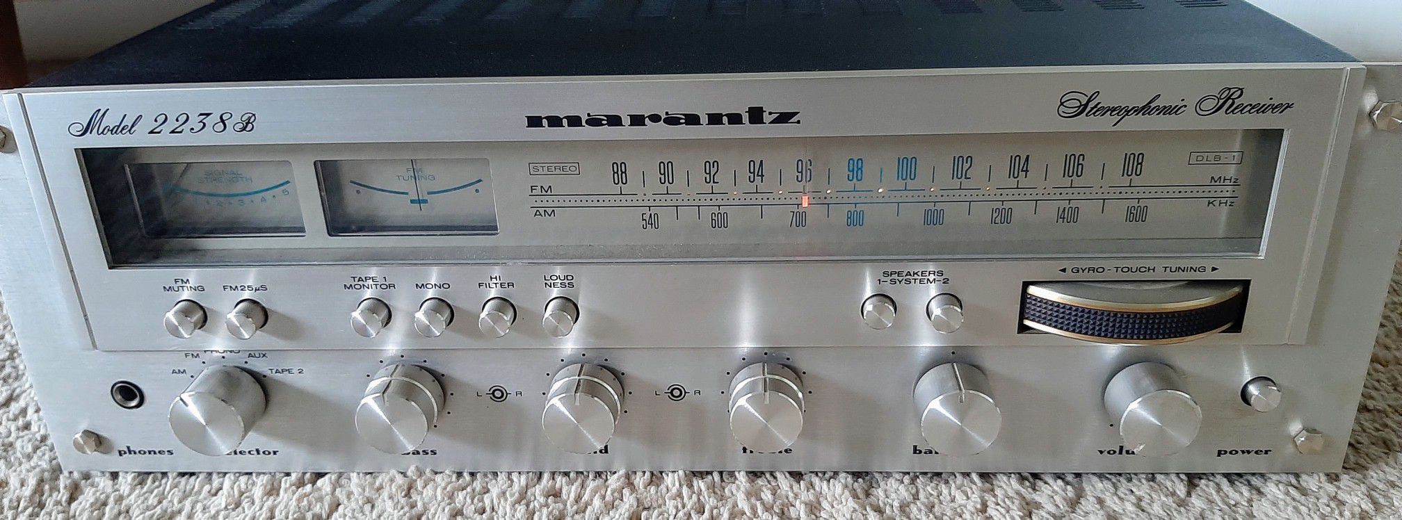 Marantz 2238b Receiver Vintage Stereo Tested