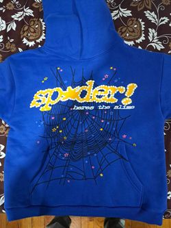 SPYDER hoodie Size Small Blue And Yellow