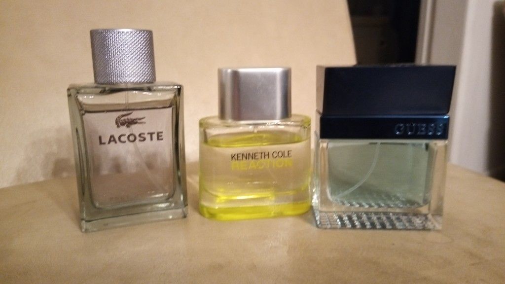 Cologne: Lacoste, Kenneth Cole, Guess