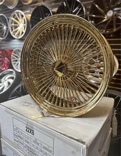 Wire Wheels Gold Or Chrome 13”-22”