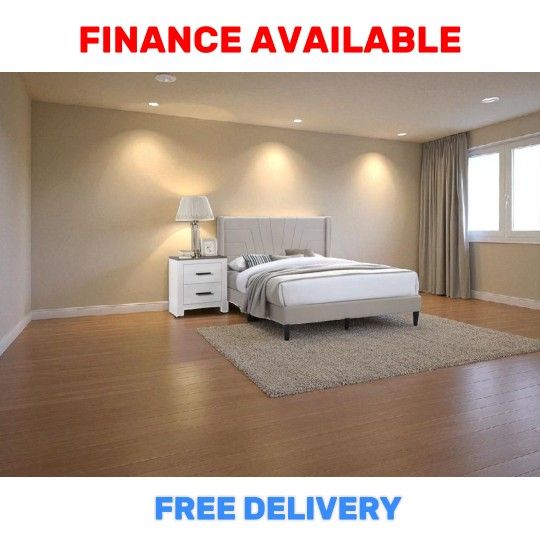 🔥 QUEEN BED FRAME SOLID WOOD DEAL! / ¡OFERTA EN CAMA QUEEN Only $ 199 ➕ Add Mattress $199, Bedroom Sets available 🚚 FREE DELIVERY / ITEM# P F9626