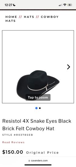 Resistol Cow Boy Hat Brand New