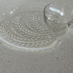 Glass Lunch/Snack Plates 