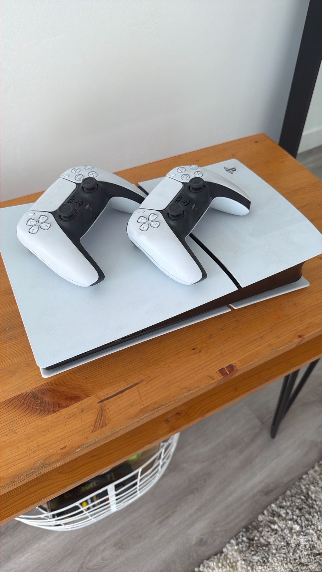 PlayStation 5 And 2 Controllers PS5