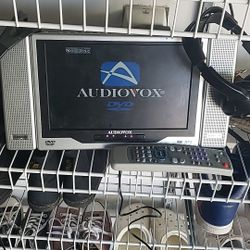 Audiovox dvd tv with headphones