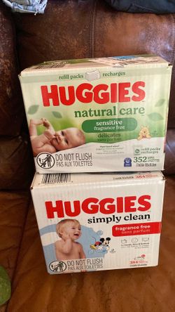 Huggies  Baby wipes 2 boxes