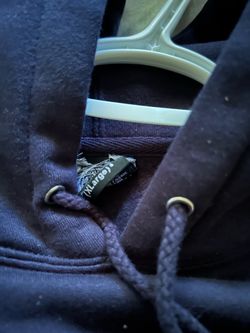 STUSSY NAVY BLUE VANCOUVER HOODIE.
