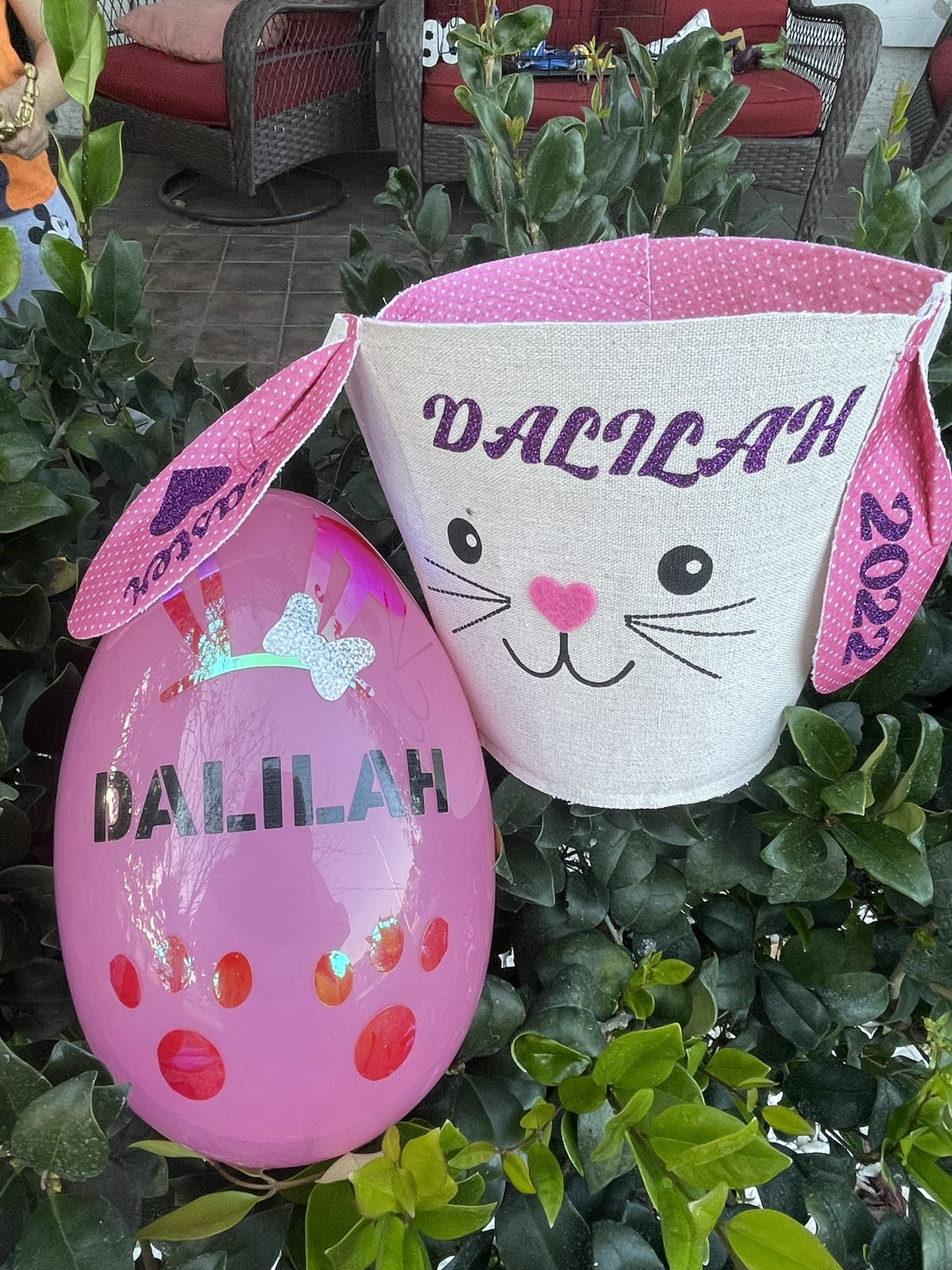 Easter Egg And Basket 