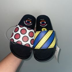 Adidas Originals Adilette Boost Carl & Karl Black Slides   