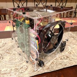 Custom 6 node desktop computer cluster