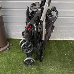 Sit and stand double stroller