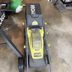 Roybi 18v lawn mower with extra battery