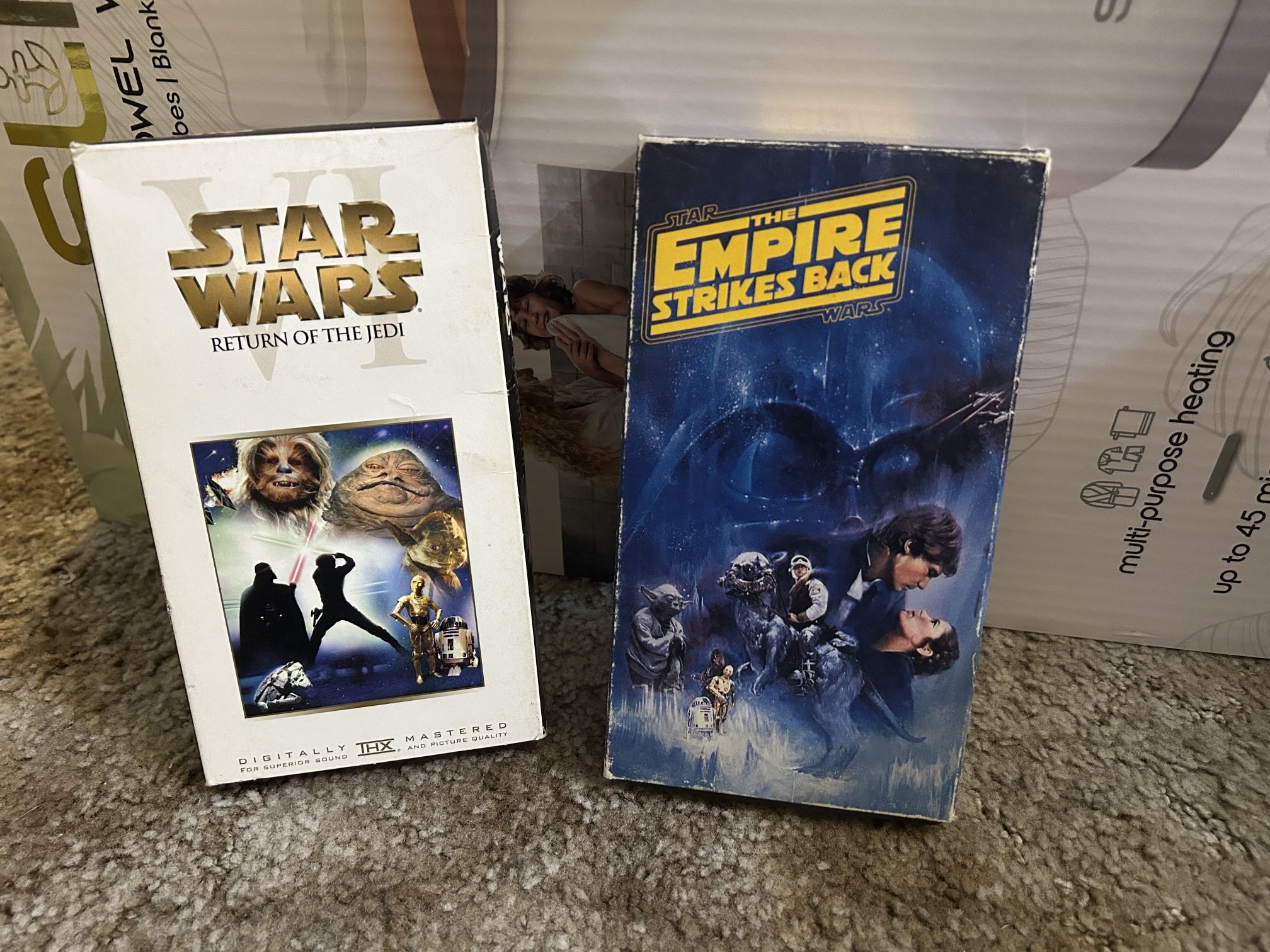 Star Wars Return Of The Jedi And The Empire Strikes Back Vhs Tapes