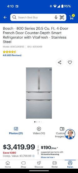 Bosch 800 Series Counter Depth