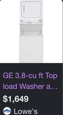GE Washer/Dryer Combo