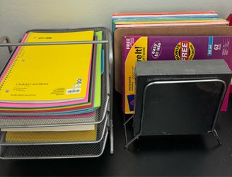 Assorted papers(card stocks and construction papers) with free bookshelves and other