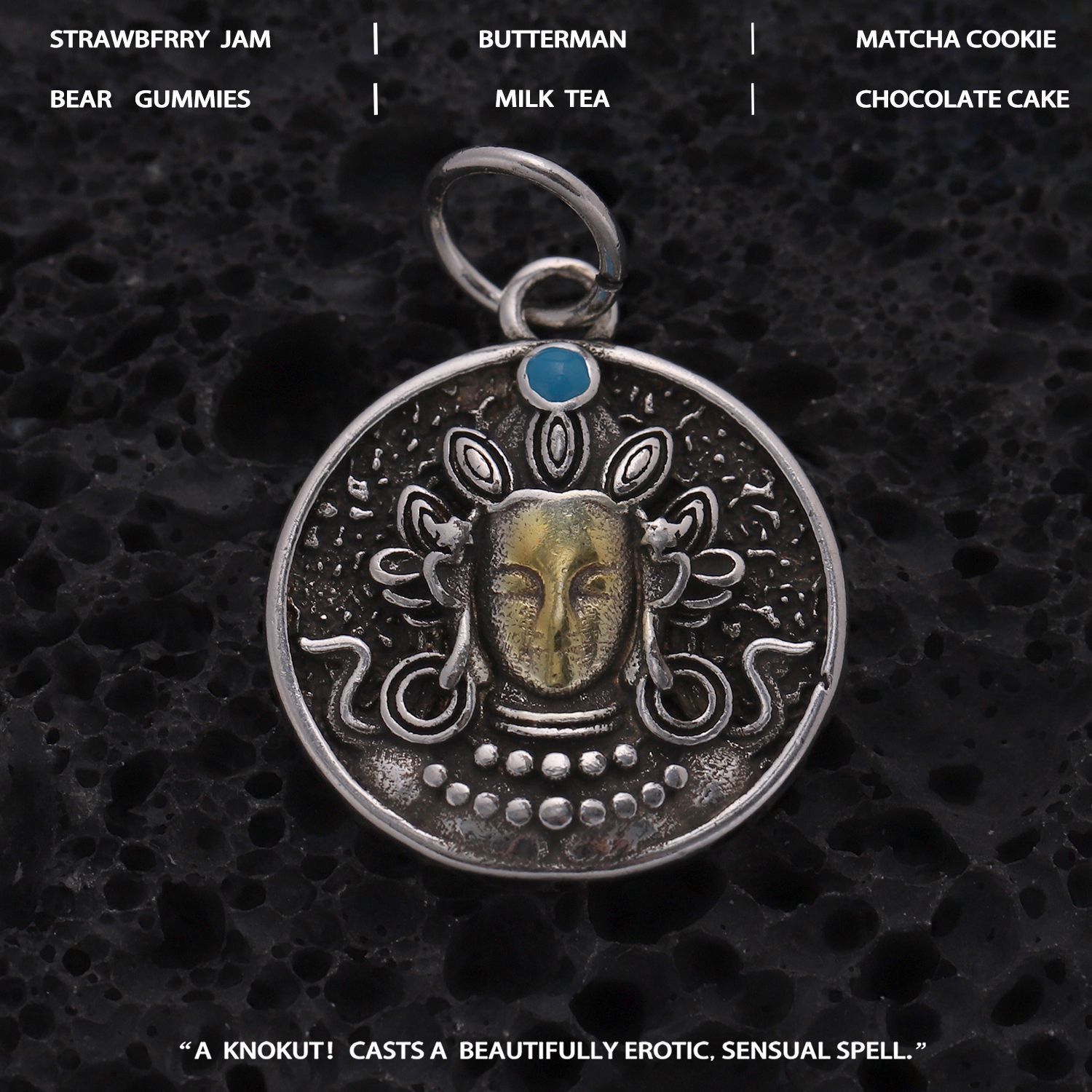 Tibetan Green-plated Round Pendant