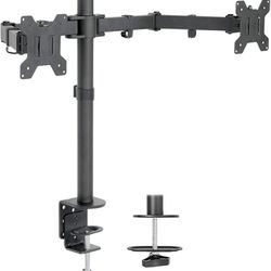 VIVO Dual Monitor Desk Mount, Heavy Duty Fully Adjustable Stand, Fits 2 LCD LED Screens up to 30 inches