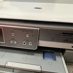 Works Needs New Ink HP C8180 All-In-One Inkjet Wireless Printer Scanner Copier W/ Built-in DVD Burner