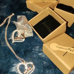 Mom Sterling Silver Pendant