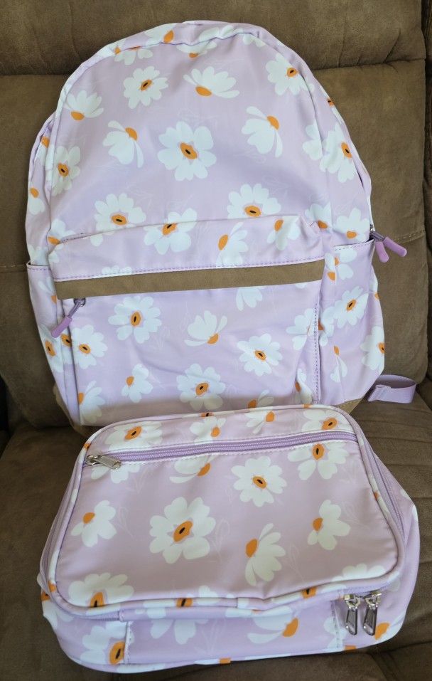 Brand New Girls Backpack and Lunchbox