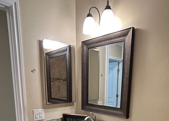 $20 Each Mirror - $20 Light Fixture