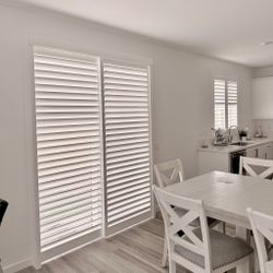 Solid Wood Plantation Shutters for Windows, Sliding Doors & Closet Doors - Factory Direct Pricing & Professional Installation (Persianas de Madera)