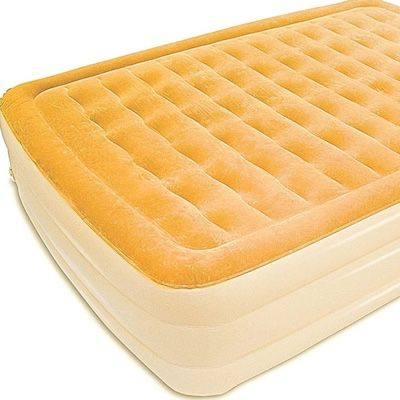 Dreamy Golden Inflatable Queen Size Bed Mattress 19inches height