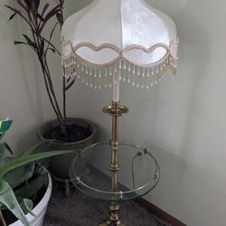 Solid Brass Lamp Table