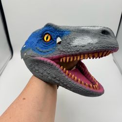 Jurassic World Blue Velociraptor Dinosaur Mask Halloween Costume Raptor