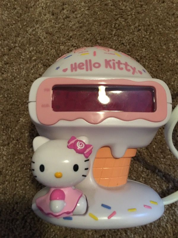 Hello kitty alarm clock/radio
