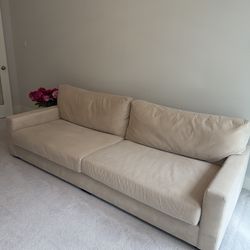 Two pottery barn Turner sofas.