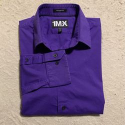 1MX Deep Purple Button Down