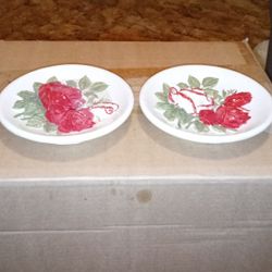 Wall Hanging Plates. Roses. 