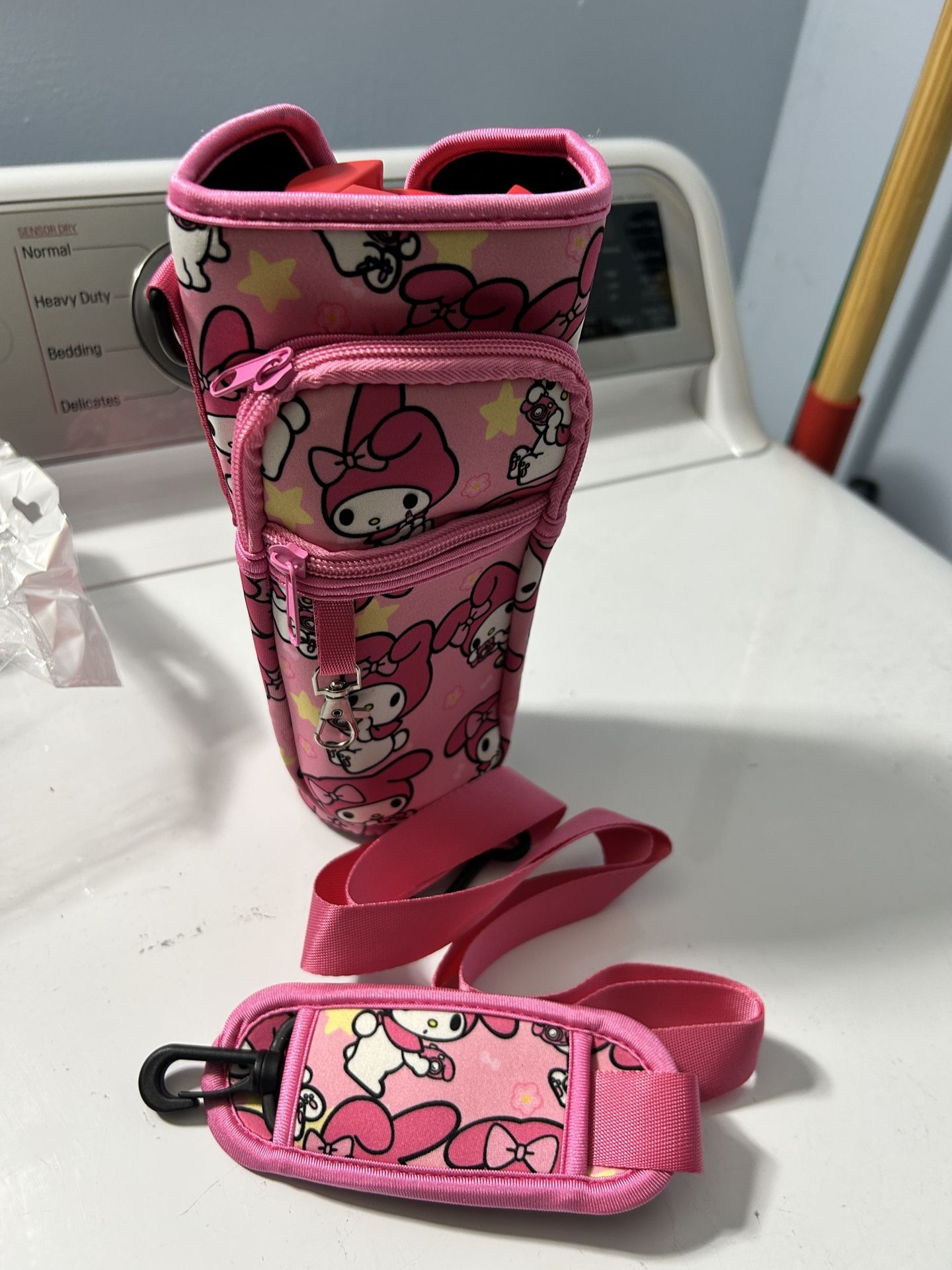 Brand New My Melody Cross Body Water Bottle Holder with pockets