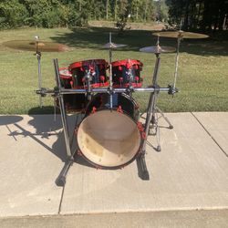 Drum Set ,Tom Rack & Symbols