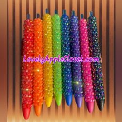 Free Rhinestone Hand Beaded Pen