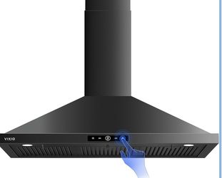 Wall Mount Range Hood 30 inch, 580 CFM Kitchen Vent Hood, Ducted/Ductless Convertible with Touch Control, Stainless Steel Stove Vent Hood, Easy Clean 