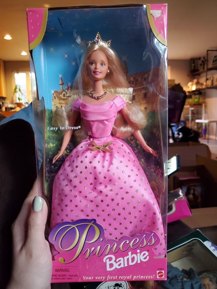Vintage pink princess barbie